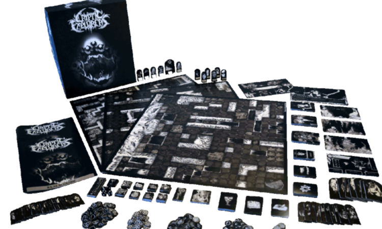Cryptic Explorers, campagna di Kickstarter per il gioco da tavolo death metal 