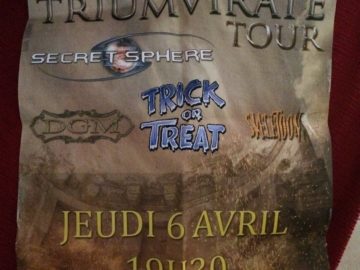 TRIUMVIRATE TOUR DIARY (Secret Sphere + DGM + Trick Or Treat+ Skeletoon) @ Paris, Zaragoza, Madrid, Barcelona, Puget Sur Agnes, Lenzburg, Vercelli – 27 marzo / 4 aprile