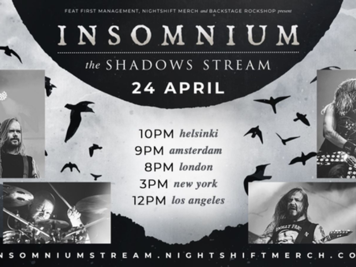 Insomnium, il concerto in live streaming ‘The Shadows Stream’