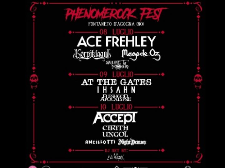 PhenomeRock Festival, il programma delle tre giornate