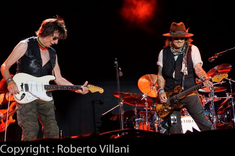 Jeff Beck + Johnny Depp @ Arena della Regina, Cattolica (RN), 21 luglio 2022