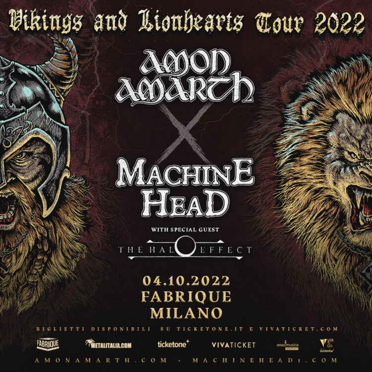 Amon Amarth, Machine Head, The Halo Effect @Fabrique, Milano, 4 ottobre 2022