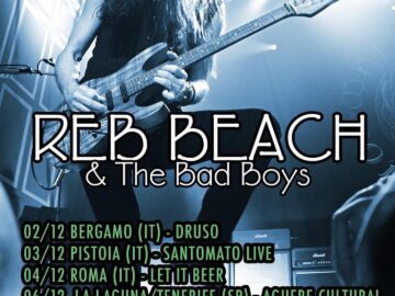 Reb Beach & Bad Boys @Peocio, Trofarello (TO) – 10 dicembre 2022