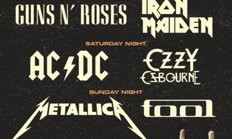 Power Trip, ufficiale il festival con AC/DC, Metallica, Guns’n’Roses, Iron Maiden, Ozzy Osbourne e Tool