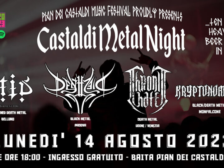 Torna il 14 agosto la Castaldi Metal Night