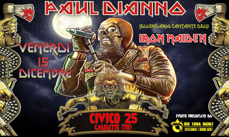 Paul Di’Anno in concerto a dicembre a Caselette (TO)