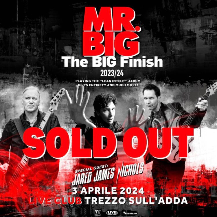 Mr. Big + Jared James Nichols @ Live Club Trezzo 3 Aprile 2024