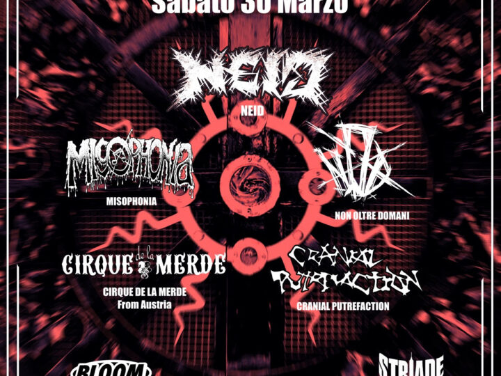 Neid, sul palco del Bloom di Mezzago accompagnati da quattro realtà italiane del grindcore