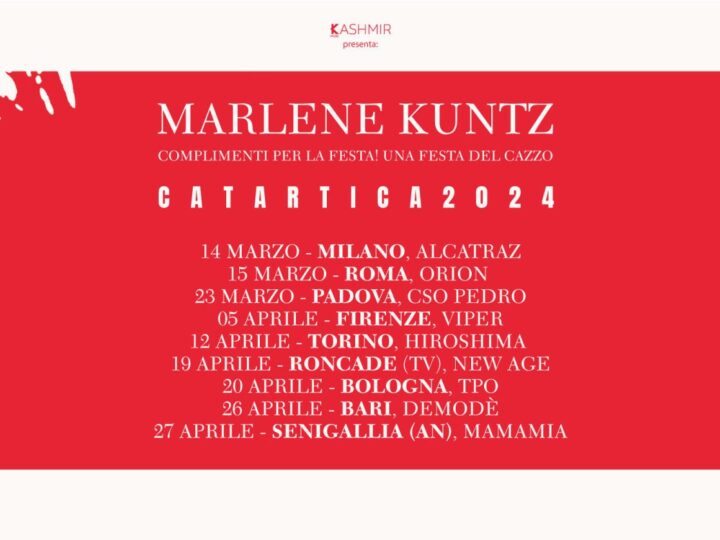 Marlene Kuntz, in tour per il trentennale di ‘Catartica’